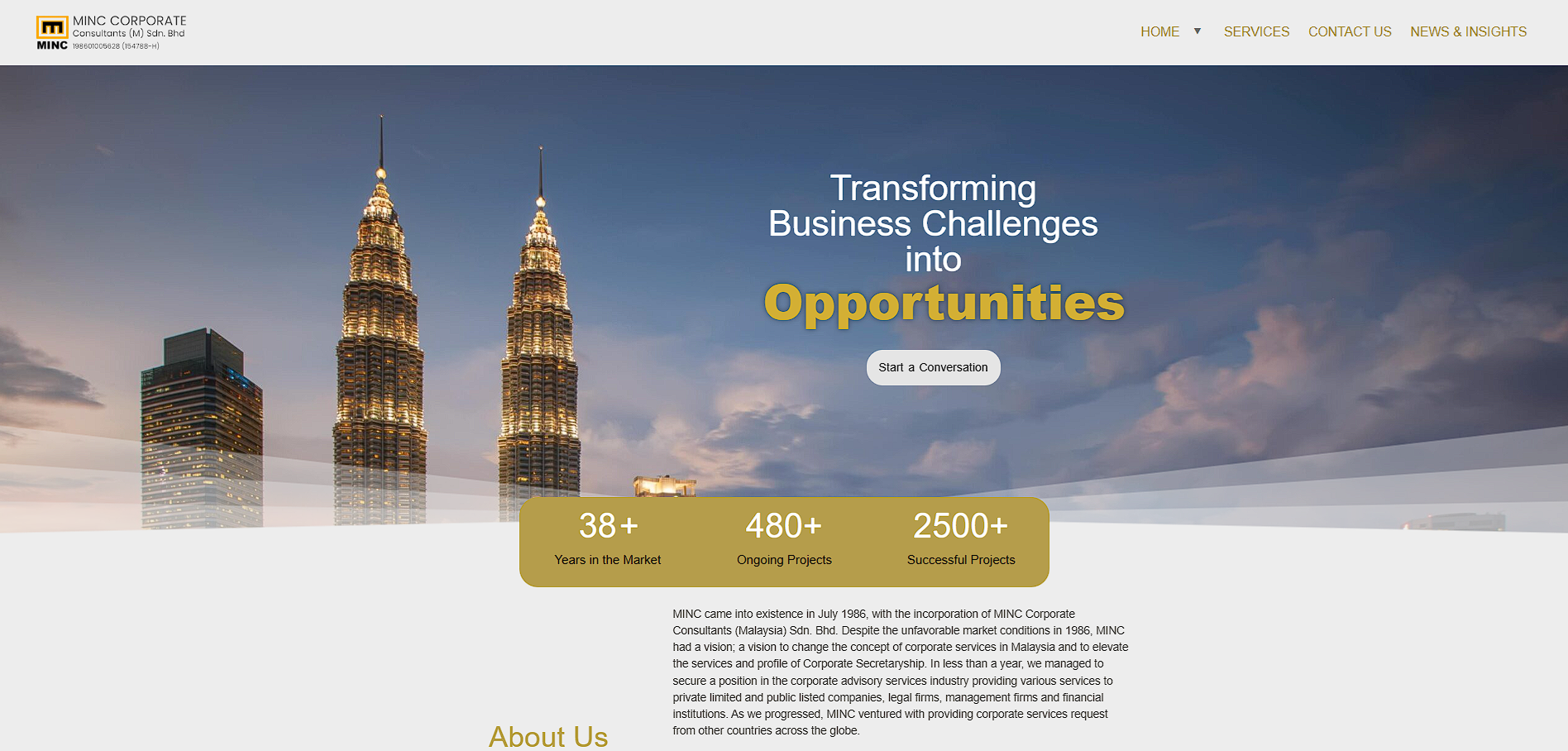 Business web template
