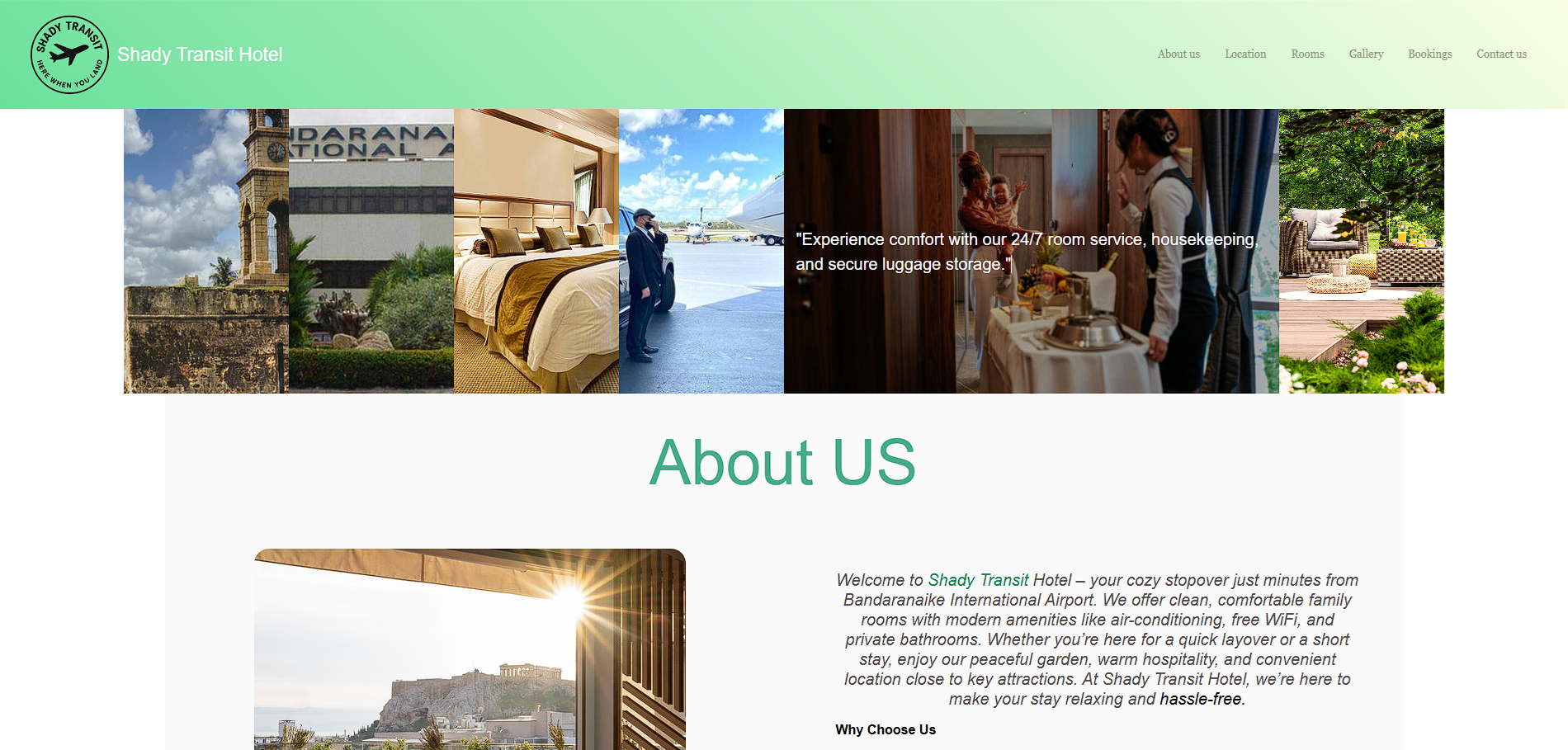 Hotel website template